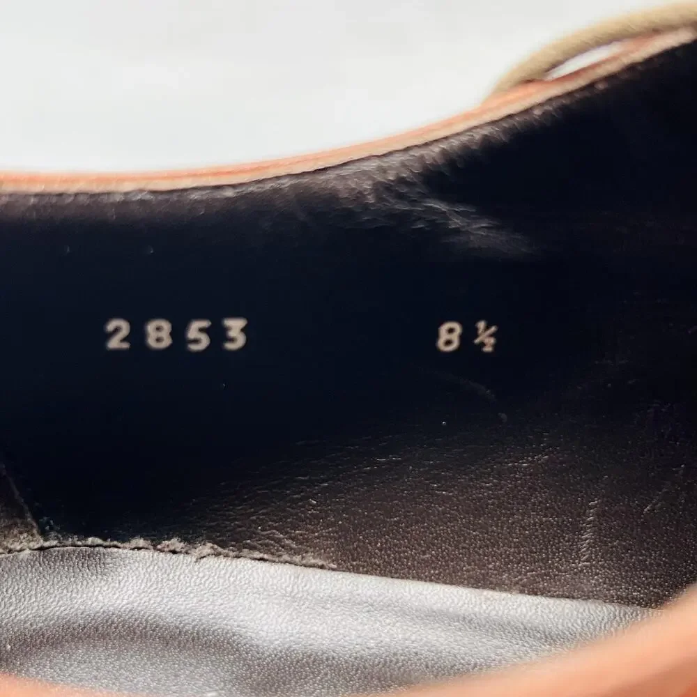 To Boot New York Shoes Mens 8.5 Brown Leather Adam Derrick Derby Oxford Dress